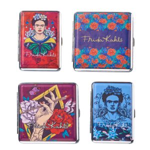 Pitillera Metal Frida Colection 9x10x2.2 cm. & 6x10x2.2 cm. Pack 4 ud.
