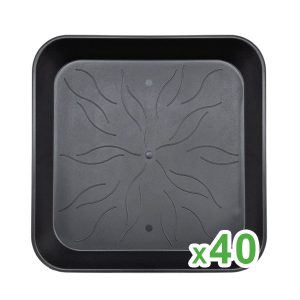 Plato Cuadrado 17x17 cm Easy Garden 40 uds.
