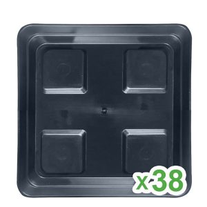 Plato Cuadrado 26x26 cm Easy Garden para Maceta 11 lt. y 20 lt. 38 ud.