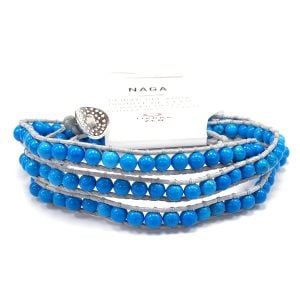 Pulsera Naga Howlita Turquesa