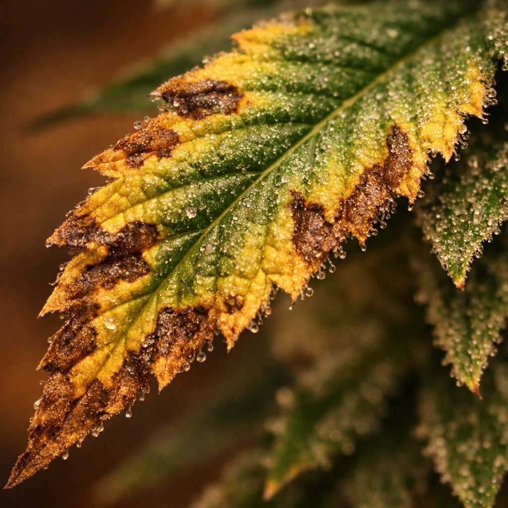 Deficiencias nutricionales en cannabis: identificación por síntomas (guía visual)