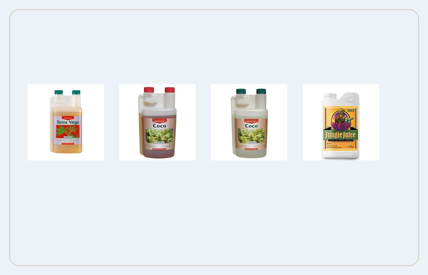 Línea de fertilizantes minerales con Canna y Advanced Nutrients para cultivo técnico