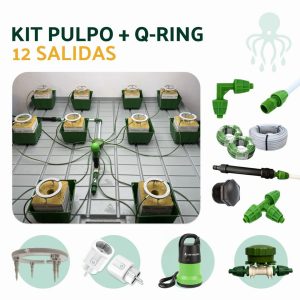 Kit Pulpo Q-Ring 60 Netradrip