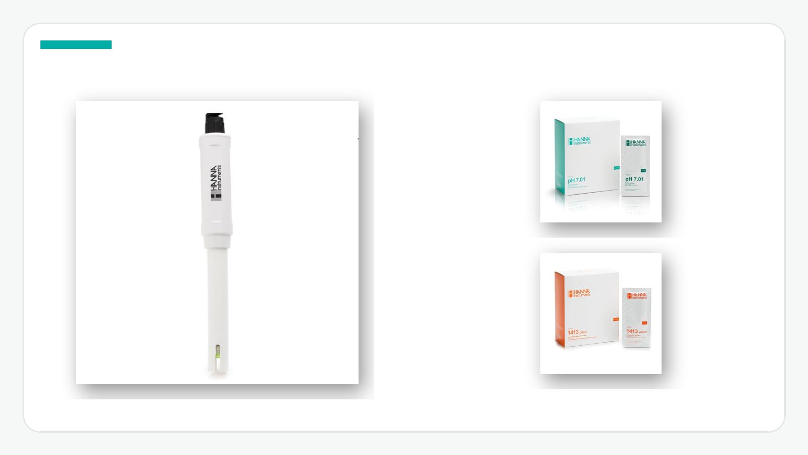 Sonda y soluciones de calibración para rutina de medición EC en indoor