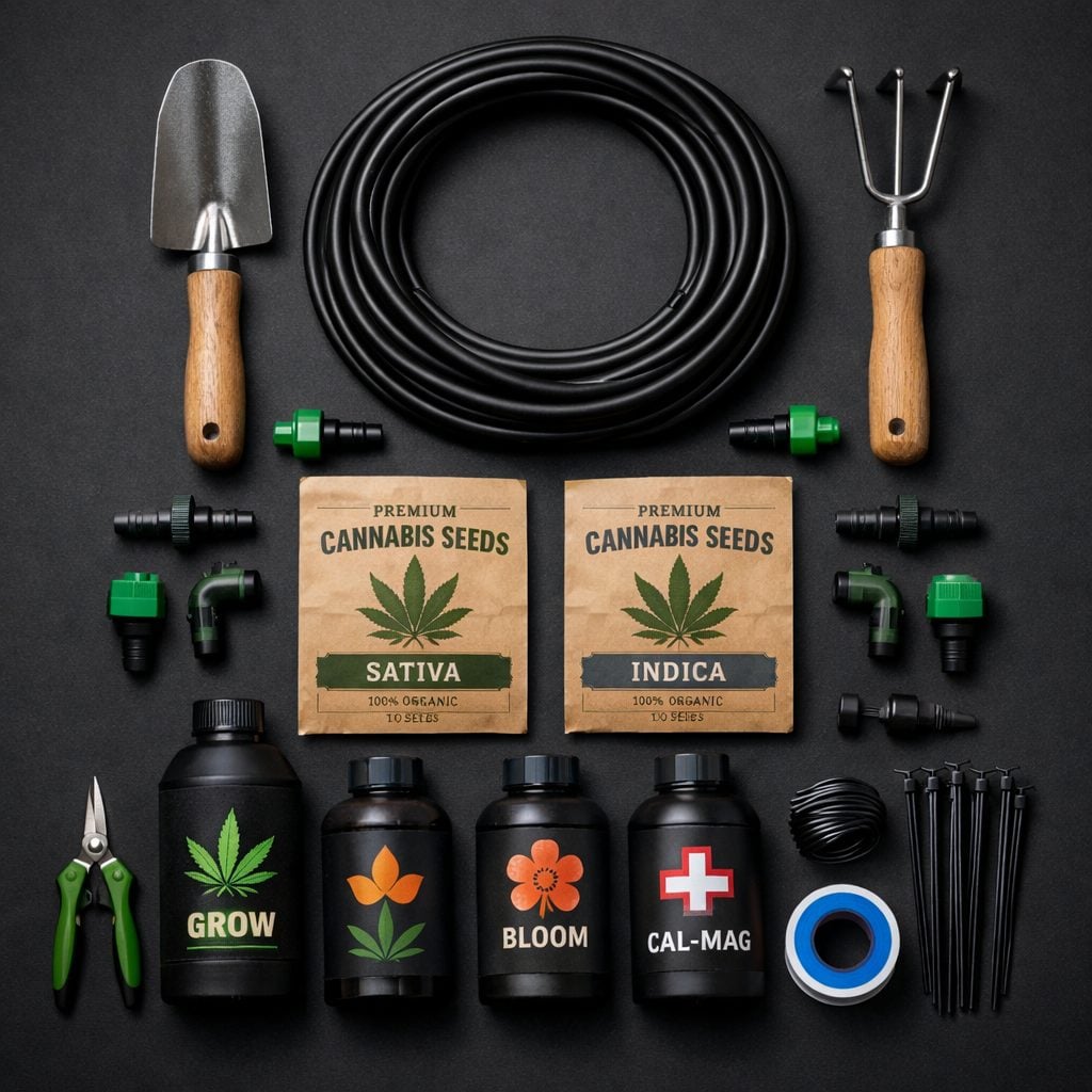 Riego por goteo automático para cultivo indoor: montaje paso a paso