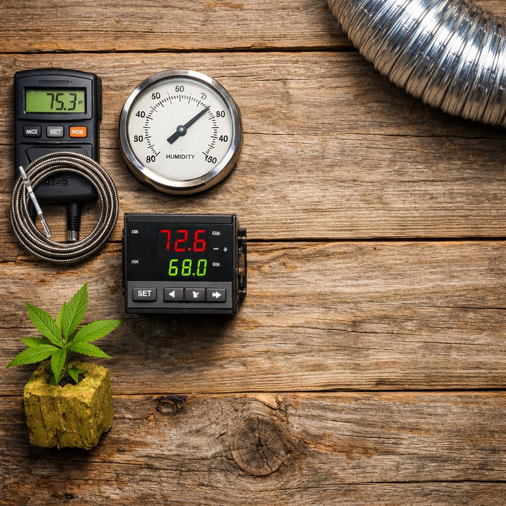 Temperatura ideal en armario de cultivo por fase